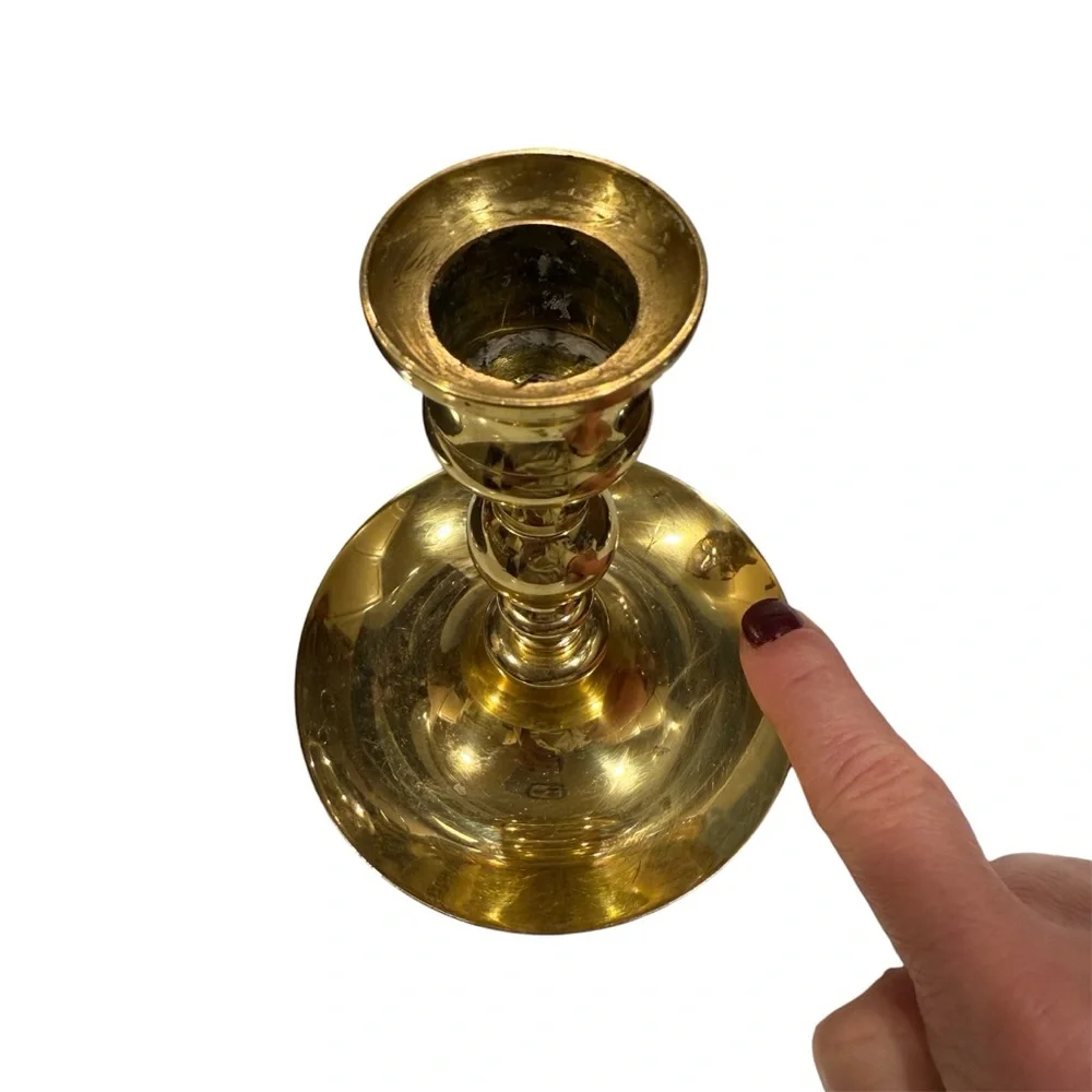 Vintage Baldwin Forged Brass Candlestick appr. 5” Tall Made‎ In USA